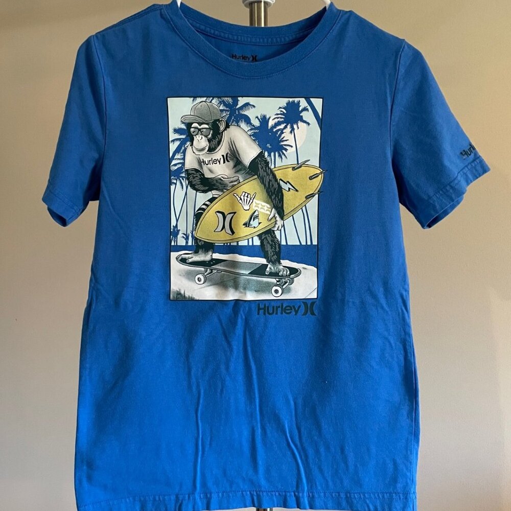Boy's Hurley Short Sleeve T-Shirt Size L Pre-owned